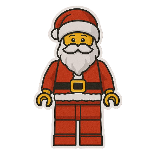 SANTA LEGO STICKER