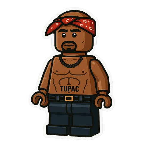 TUPAC LEGO STICKER