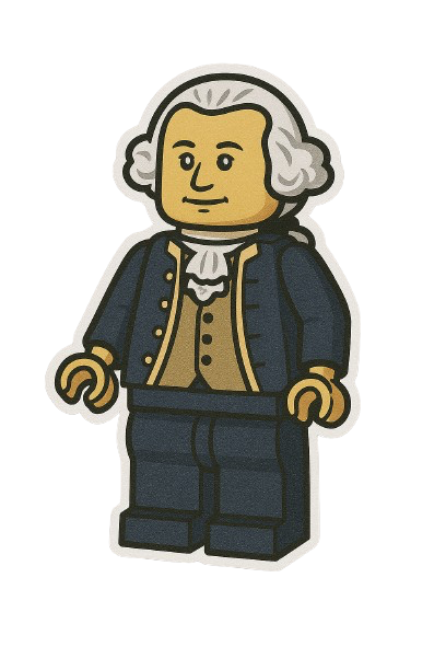 GEORGE WASHINGTON LEGO STICKER