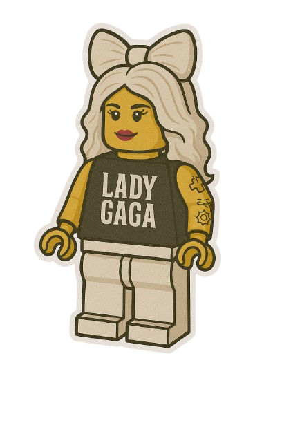 LADY GAGA LEGO STICKER