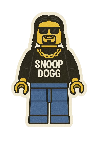 SNOOP DOGG LEGO STICKER