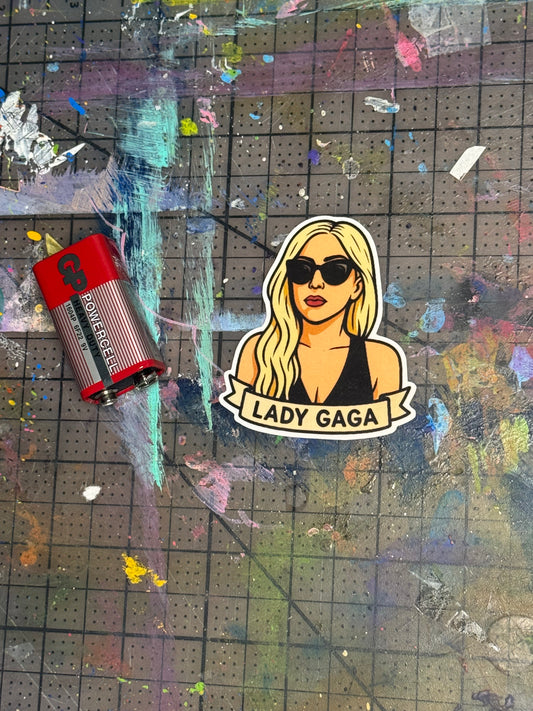 LADY GAGA STICKER