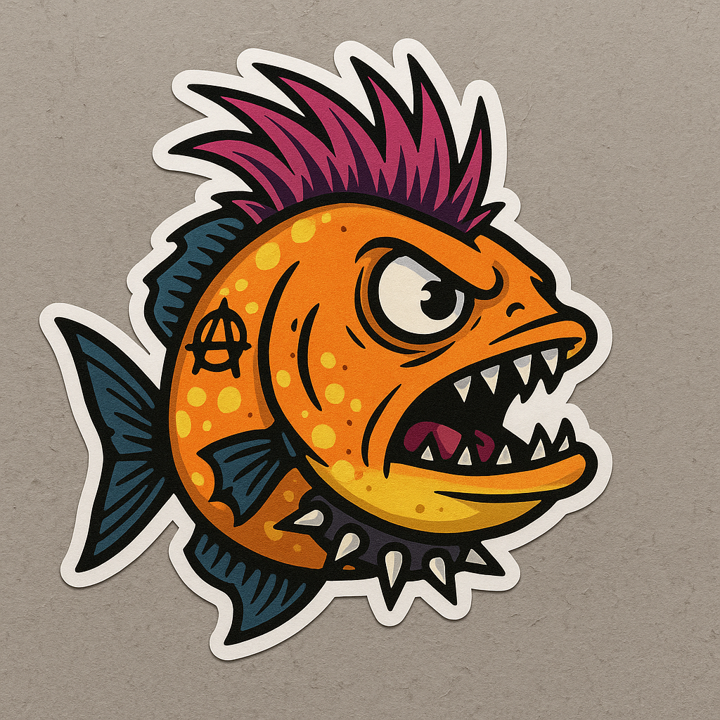 PUNK ROCK FISH STICKER
