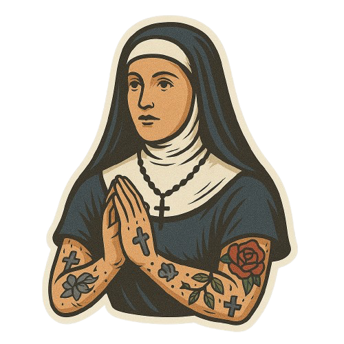 TATTOOED NUN STICKER