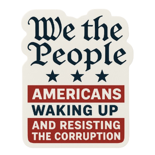 WE THE PEOPLE - AMERICANS WAKING UP STICKER