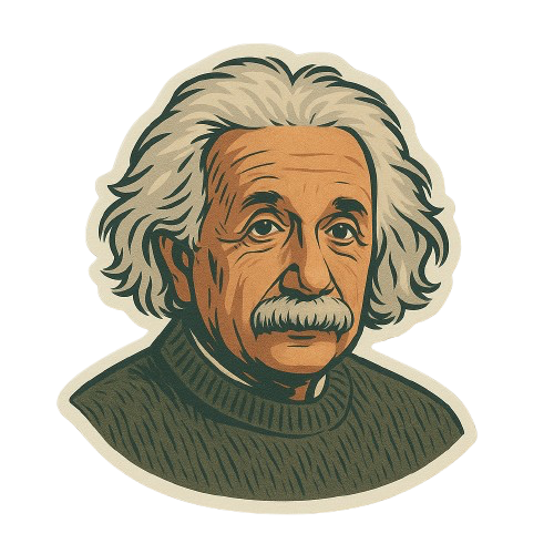 ALBERT EINSTEIN STICKER