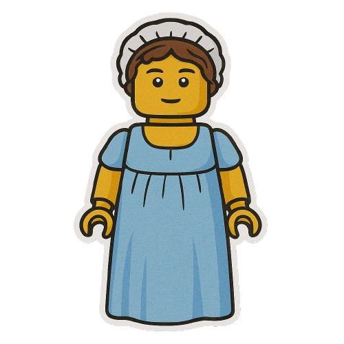 JANE AUSTEN LEGO STICKER
