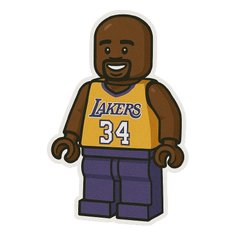 SHAQ LEGO STICKER