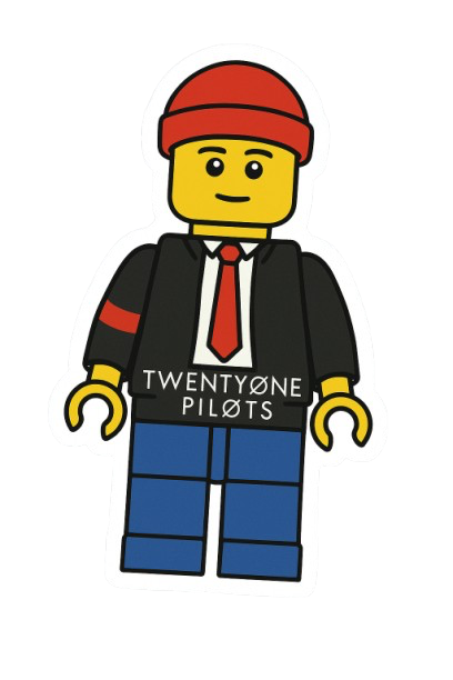 TYLER TWENTYONE PILOTS LEGO STICKER
