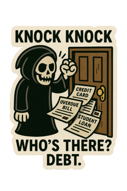KNOCK KNOCK, WHO'S THERE? STICKER