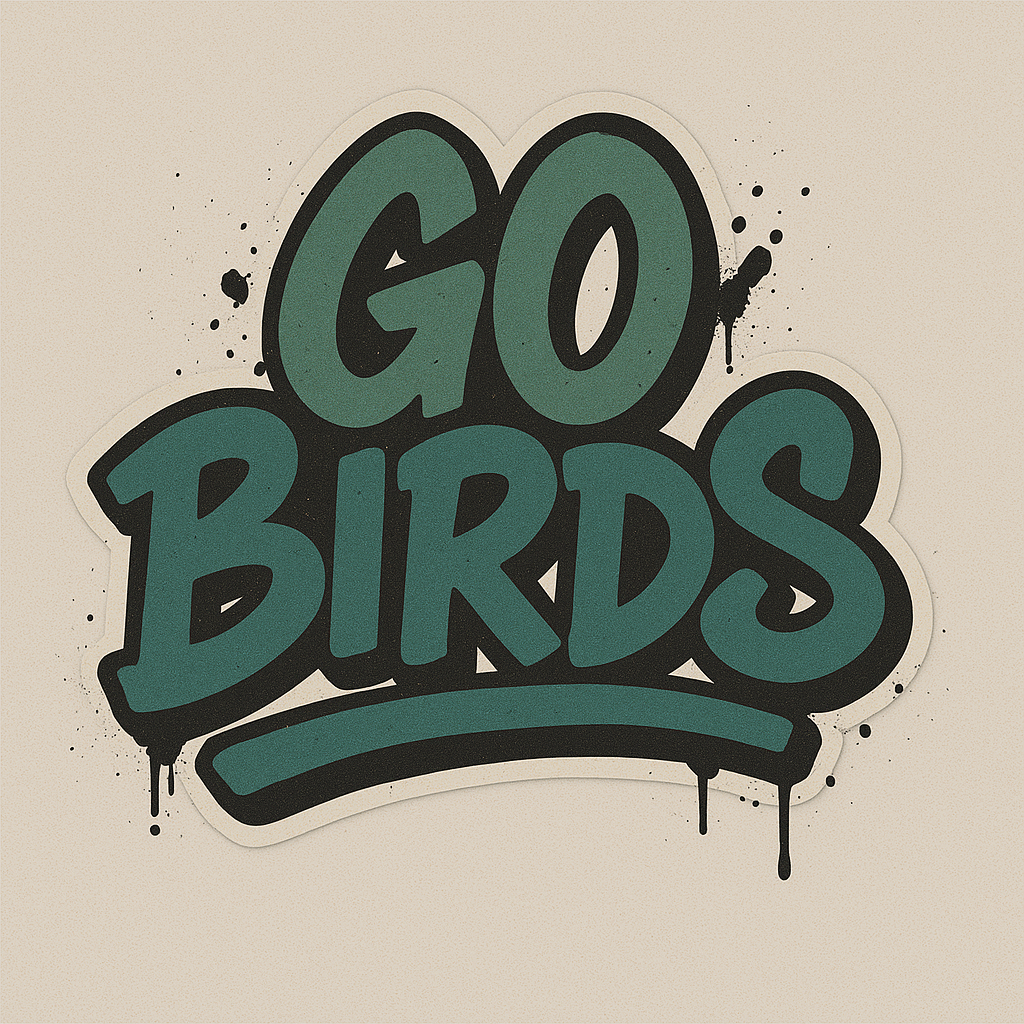 GO BIRDS GRAFFITI STYLE STICKER