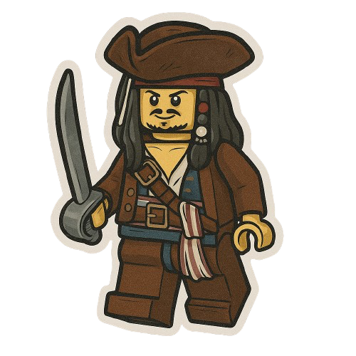 JACK SPARROW LEGO STICKER