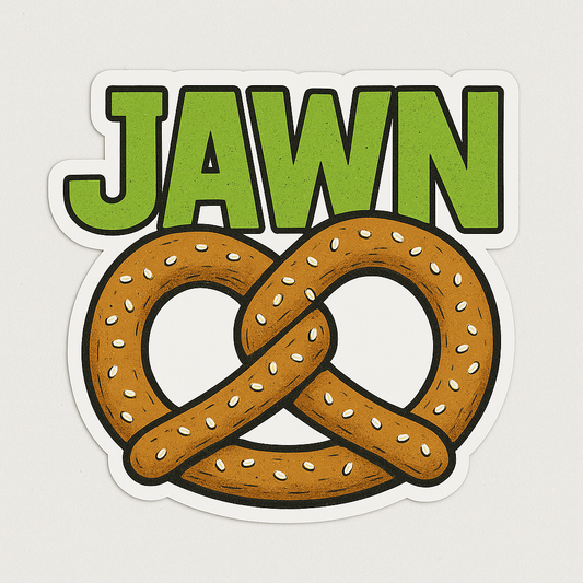 PRETZEL JAWN STICKER