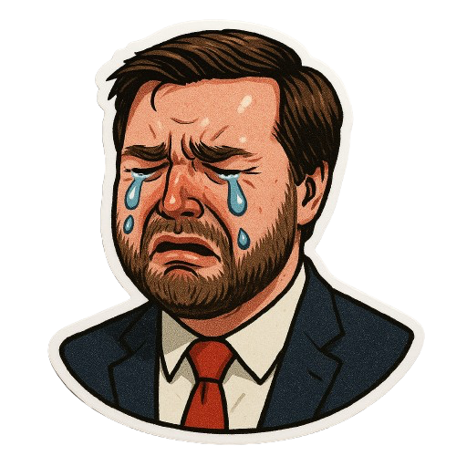 JD VANCE CRYING STICKER