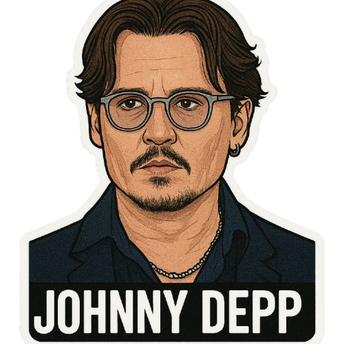 JOHNNY DEPP STICKER