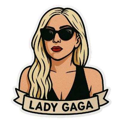 LADY GAGA STICKER