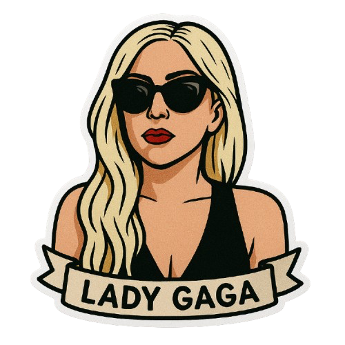 LADY GAGA STICKER