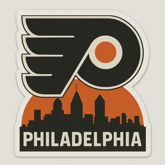 PHILADELPHIA FLYERS WITH SKYLINE STICKER