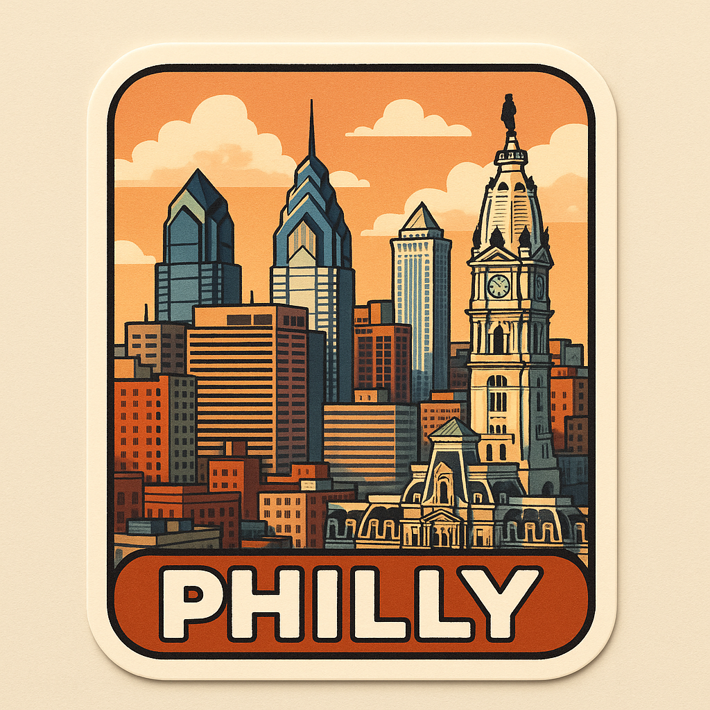PHILLY ORANGE CREAMSICLE STICKER