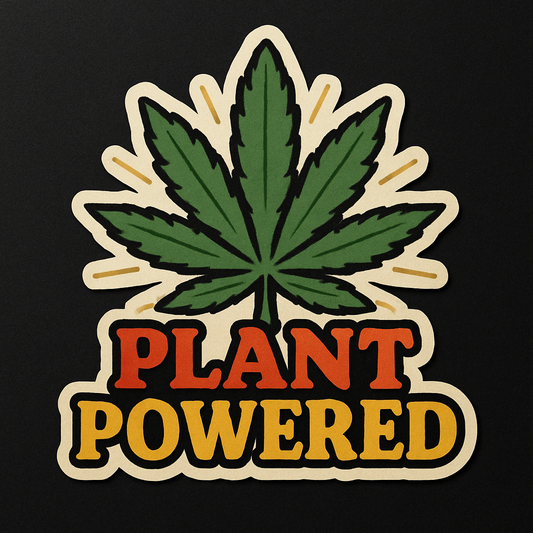 PLANT POWERED WEED PLANT STICKER