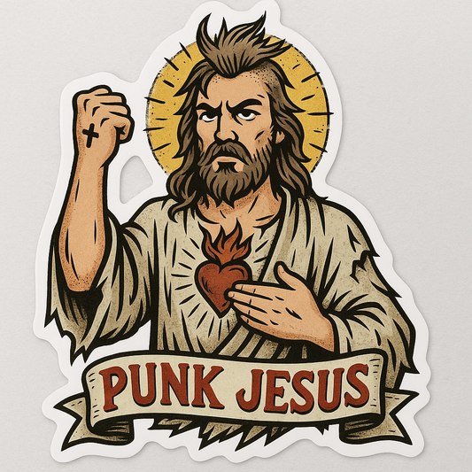 PUNK JESUS STICKER