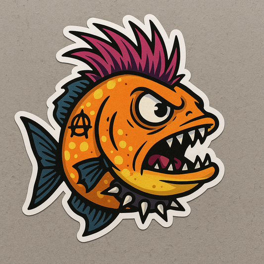 PUNK ROCK FISH STICKER