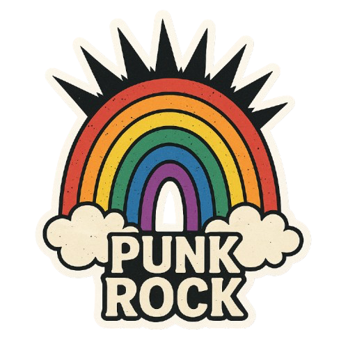 PUNK ROCK RAINBOW STICKER
