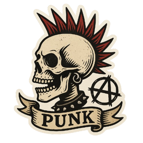 PUNK SKULL STICKER