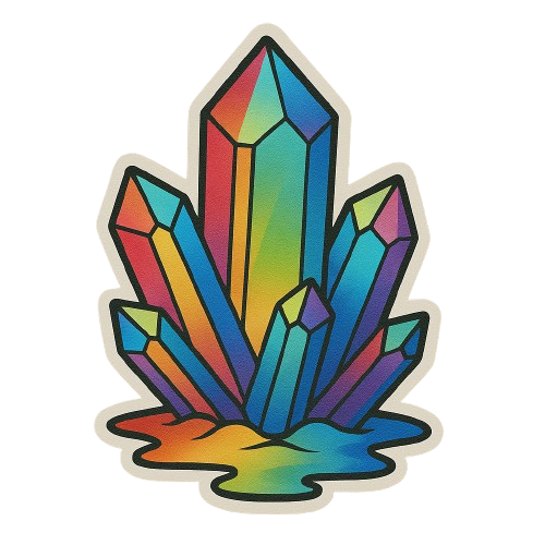 RAINBOW CRYSTAL STICKER