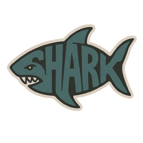 "SHARK" STICKER
