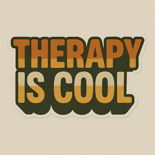 THERAPY IS COOL STICKER