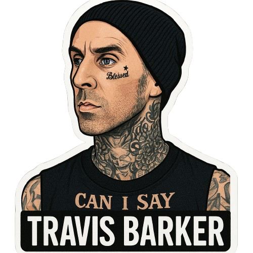 TRAVIS BARKER STICKER