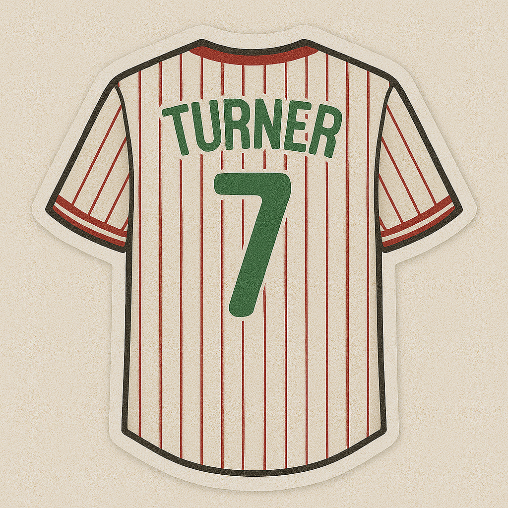 TREA TURNER #7 JERSEY STICKER