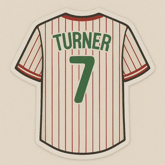 TREA TURNER #7 JERSEY STICKER