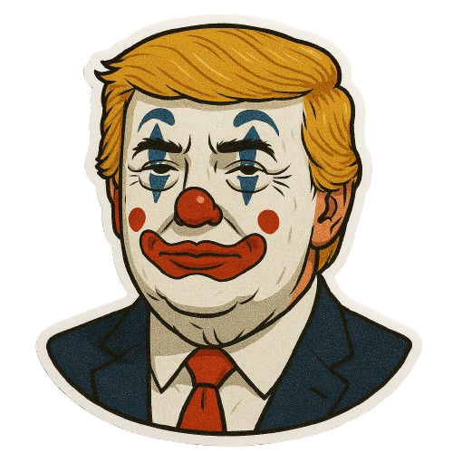 TRUMP CLOWN STICKER