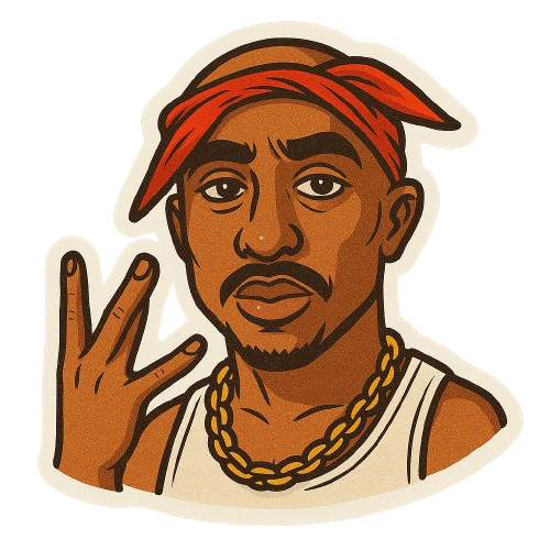 TUPAC STICKER