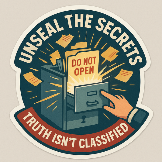 UNSEAL THE SECRETS - TRUTH ISN'T CLASSIFIED STICKER