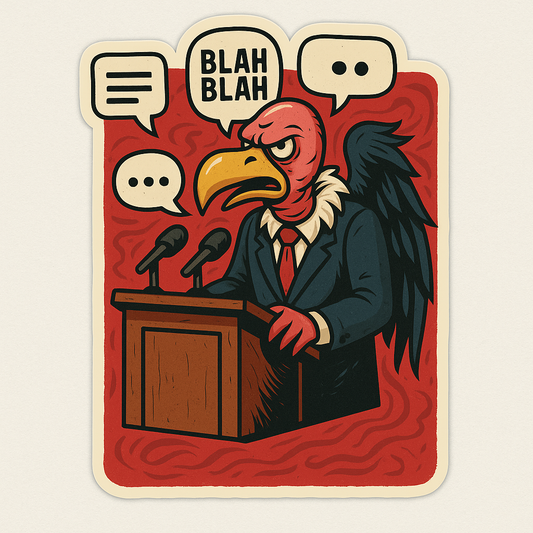 VULTURE POLITICIAN STICKER